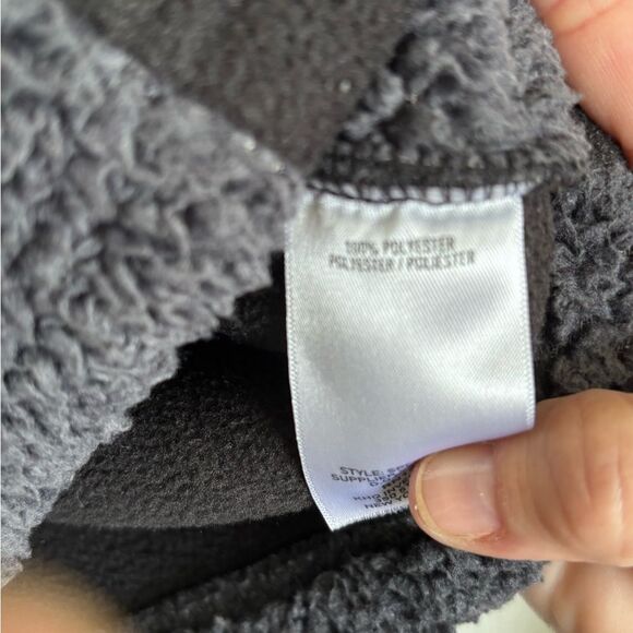 Spyder Charcoal/Black Sherpa Full Zip Fleece Jacket - Picture 5 of 5